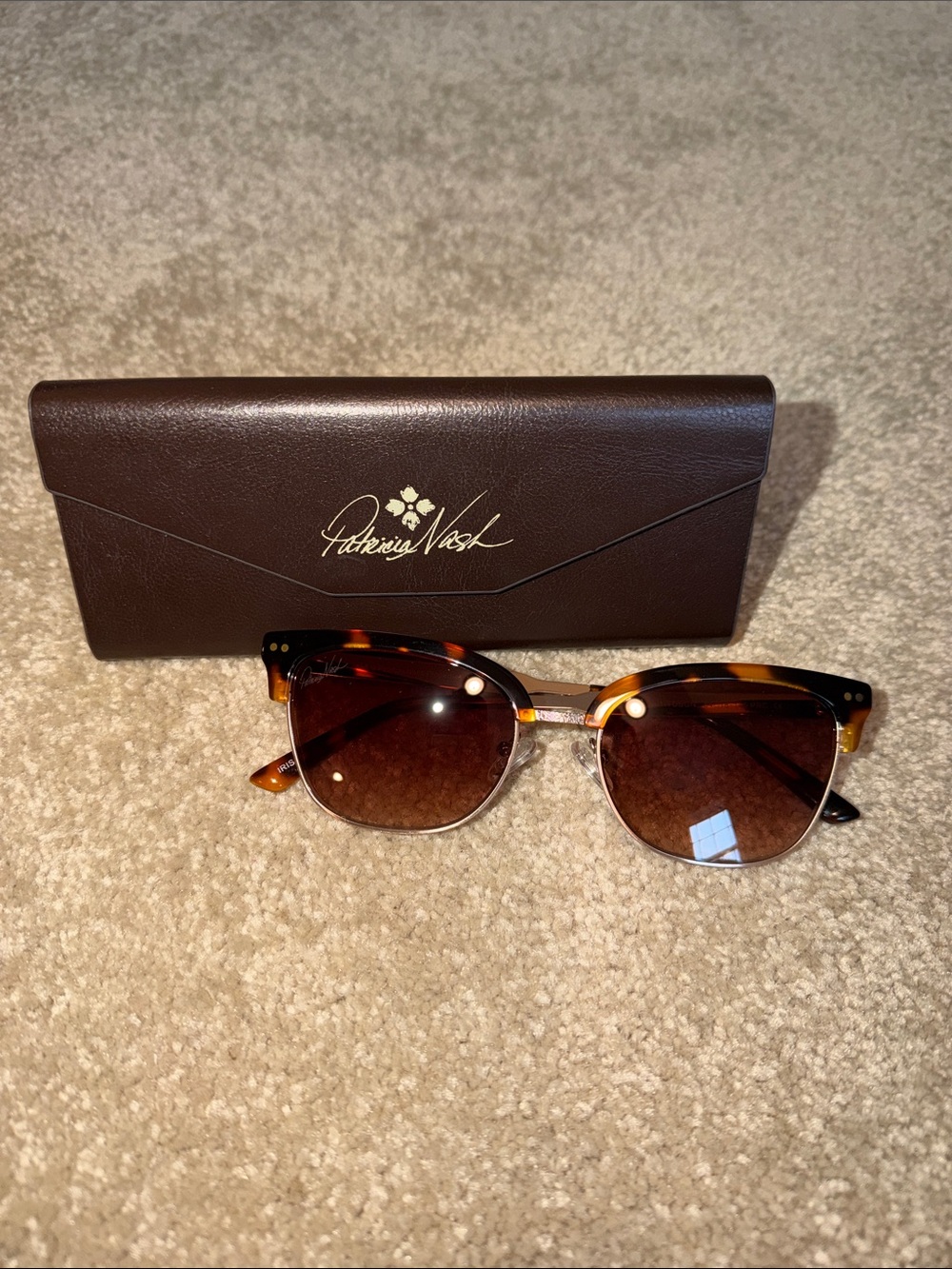 Patricia Nash Tortoiseshell Sunglasses with Brown Lenses